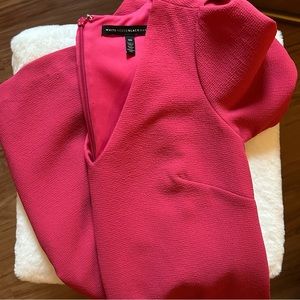 White House Black Market 80s-style Pink Shift Dress, Size 00